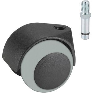 Möbelrolle Dörner+Helmer 765210, mit Gewindestift