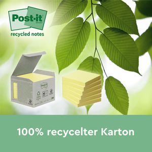 Produktbild für Haftnotizen Post-it Recycling Notes, gelb