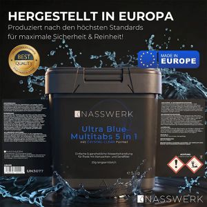 Produktbild für Chlor NASSWERK organisch, langsamlösliche Ultra Blue Multitabs