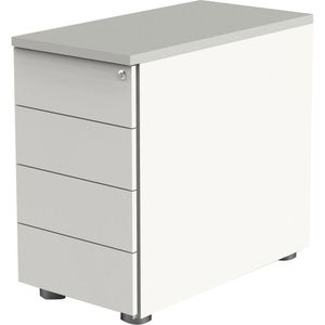 Standcontainer Kerkmann Move 3, weiß / lichtgrau