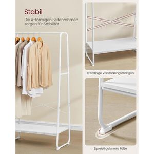 Produktbild für Garderobenständer Vasagle RGR116W02, weiß