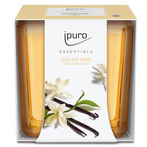 ipuro Duftkerzen Essentials soft vanilla, im Glas, 125g