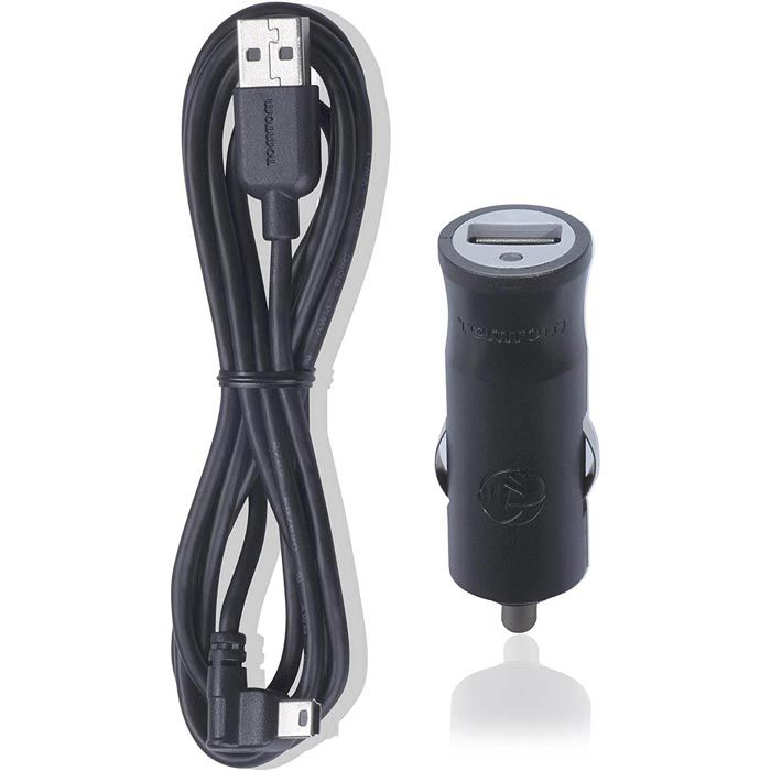 Trade-Shop Mini USB Auto Ladekabel Mit TMC Empfänger - 90cm Für Navigation