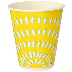 Trinkbecher Papstar 14774, gelb