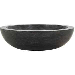 Produktbild für Waschbecken vidaXL 142774, aus Marmor, schwarz