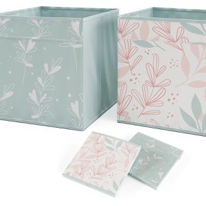 Produktbild für Bücherregal Vicco 48602, weiß, mit 4 Faltboxen