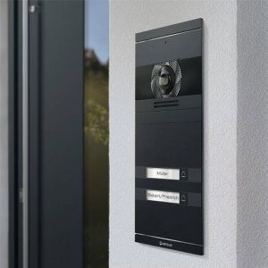 Produktbild für Türsprechanlage Metzler VDM10 2.0 anthrazit, 2 Monitore, LAN
