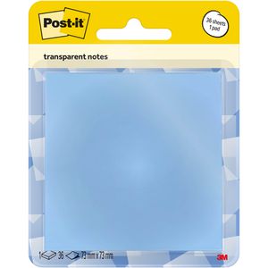 Haftnotizen Post-it Transparent Notes, pastellblau