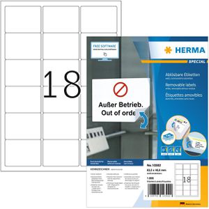 Adressetiketten Herma 10302 Movables, weiß