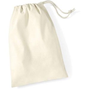 Stoffbeutel Westford-Mill W115 Cotton Stuff Bag S, natur