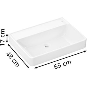 Produktbild für Waschbecken hansgrohe Xanuia Q, aus Keramik, weiß