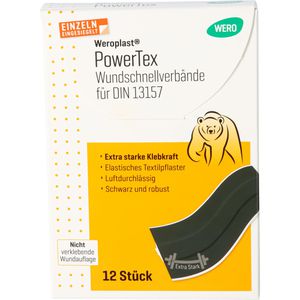 Produktbild für Pflaster Wero PowerTex Wundpflaster, 12 Stück