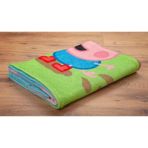 Produktbild für Handtuch Herding Peppa Pig Velourstuch, mit Motiv, 75 x 150 cm