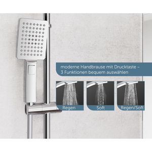 Produktbild für Duschsystem Schütte Mallorca, verchromt