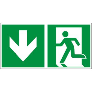 Produktbild für Hinweisschild Abtec ISO 7010 E001+E005 Folie