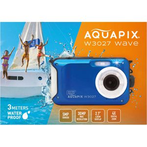 Produktbild für Kompaktkamera Aquapix W3027 Wave Blue, mit 2,7 Zoll Display