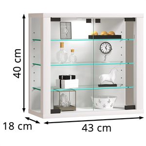 Produktbild für Glasvitrine VCM Vitrosa S, hängend