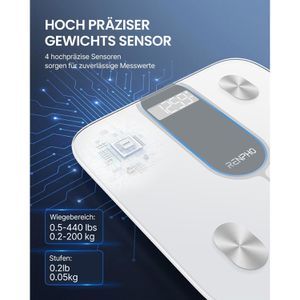 Produktbild für Personenwaage RENPHO Elis 1C, A033-W, App-fähig, weiß