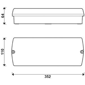 Produktbild für Notbeleuchtung b-lite V-Lux Auto, Fluchtwegleuchte, LED, Akku