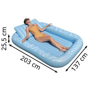 Produktbild für Luftmatratze Bestway 43838 Sonnenliege, 214 x 155cm