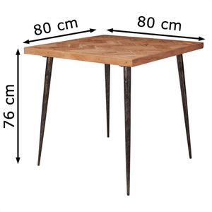 Produktbild für Esstisch Wohnling WL5.633, Akazien-Massivholz