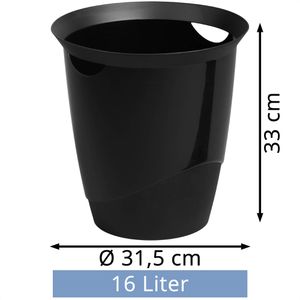 Produktbild für Papierkorb Durable Trend, 1701710060, schwarz