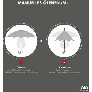 Produktbild für Regenschirm Doppler Big Wedding, XXL, transparent