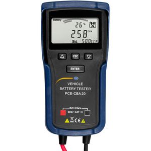 PCE KFZ-Batterietester CBA 20 digital, 12V und 24V, CCA Test – Böttcher AG