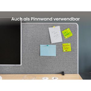 Produktbild für Tischtrennwand Ergotopia RGOFOC-120-G, grau
