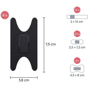 Produktbild für Pflaster Flexeo Mix Textil Pflasterset, 50 Strips