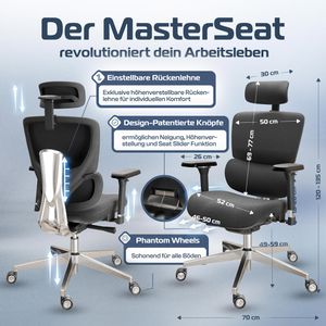 Produktbild für Bürostuhl CLOUVOU MasterSeat