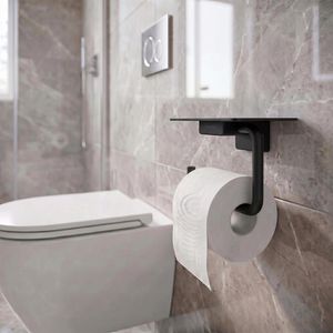 Produktbild für Toilettenpapierhalter hansgrohe AddStoris 41772670, schwarz