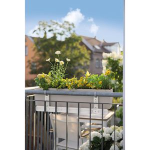 Produktbild für Blumenkastenhalterung Lechuza 19027, weiß