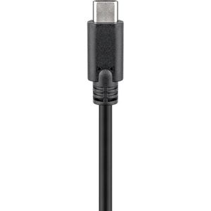 Produktbild für Ladekabel Goobay 66509, schwarz, 3m