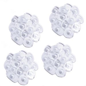 Produktbild für Badewannenmatte MSV Anti-Rutsch, 12x13 cm, 4 Stück