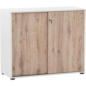 Möbelpartner Schiebetürenschrank Serie 400, / Holz, 83,6 x weiß 100,1 wildeiche AG 41cm abschließbar, x Böttcher –