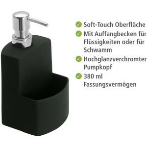 Produktbild für Spülmittelspender Wenko Festival 3620117800, schwarz
