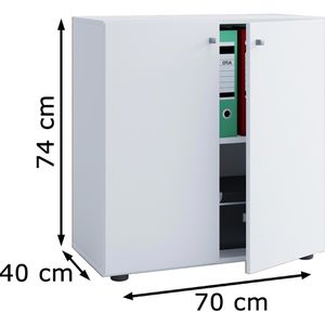 Produktbild für Aktenschrank VCM Vandol Mini 912681, aus Holz