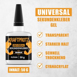 Produktbild für Sekundenkleber Kraftprotz Universal, KPG50