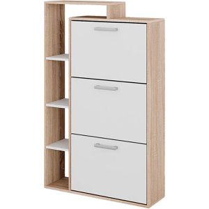 Produktbild für Schuhschrank Vicco Orlando, sonoma eiche / weiß