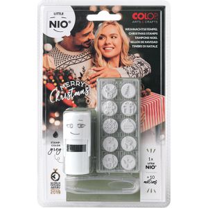 Produktbild für Motivstempel Colop Little Nio Set Weihnachten, aus Kunststoff