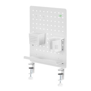 Produktbild für Tischtrennwand LogiLink Pegboard PB0104, weiß