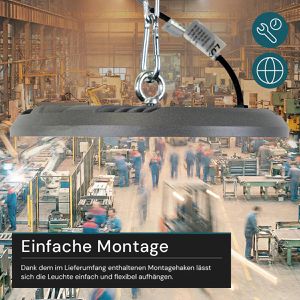 Produktbild für LED-Hallenstrahler Luxula LX500136, 150 Watt