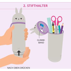 Produktbild für Federmäppchen Legami Kawaii 2-in-1 Bunny, KA0014