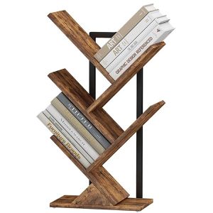 Produktbild für Bücherregal Vicco Fyrk, schwarz / dunkelbraun