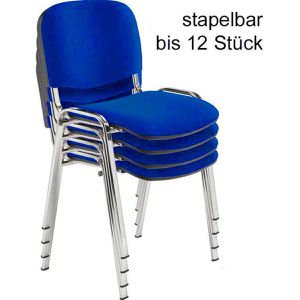 Produktbild für Besucherstuhl Nowy-Styl ISO CHROM C06, stapelbar