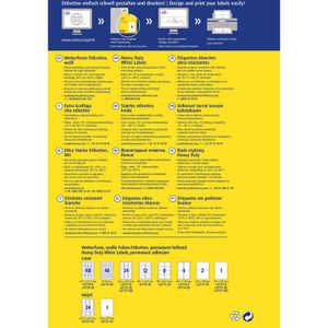 Produktbild für Folienetiketten Zweckform L4773-8, weiß, matt