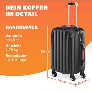 Produktbild für Koffer Monzana Baseline schwarz