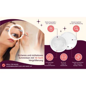 Produktbild für Kosmetikspiegel Fantasia 41035, Ø 23 cm