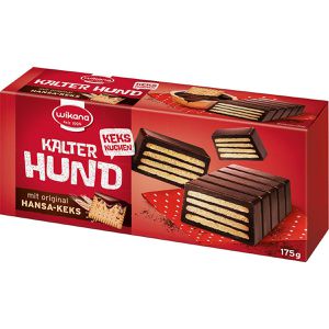 Kuchen Wikana Kalter Hund Keks Kuchen, mit Glasur